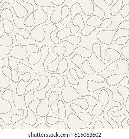 Seamless ripple pattern. Repeating vector texture. Wavy graphic background. Simple linear waves. Hand drawn doodle.