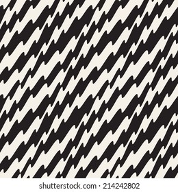 Seamless ripple pattern. Trendy vector texture. Stylish background. Diagonal stripes