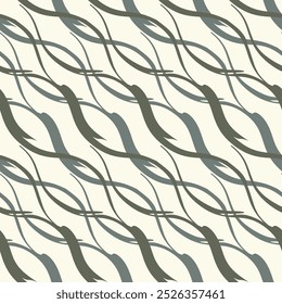 Seamless ripple pattern. Trendy vector texture. Stylish background with diagonal direction