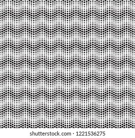 Seamless rippling dot wave pattern texture background.