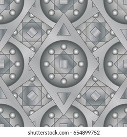 Seamless ritter designed background, grey
