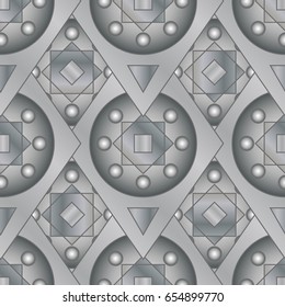 Seamless ritter designed background, grey