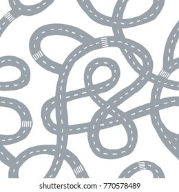 Seamless roads pattern