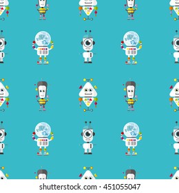 seamless robot. Vector Illustration