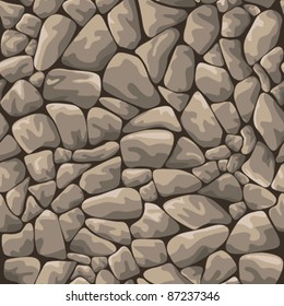 Seamless rock stone background for design and decorate. Rasterized version also available in gallery