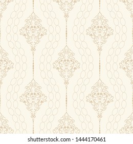 Seamless Rococo floral pattern. Damascus vector