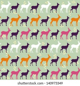 seamless roe pattern design. vector illustration