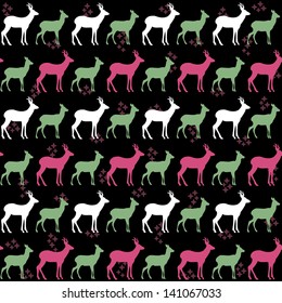 seamless roe pattern design. vector illustration