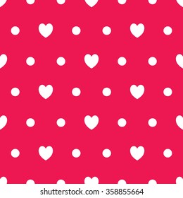 Seamless romantic hearts pattern. Design element for wedding invitation, Valentine's Day cards, wallpapers, web site background, baby shower invitation, birthday card, scrapbooking, fabric print etc. 
