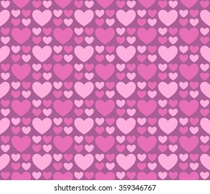Seamless romantic hearts pattern. Design element for wedding invitation, Valentine's Day cards, wallpapers, web site background, baby shower invitation, birthday card, scrapbooking, fabric print etc.