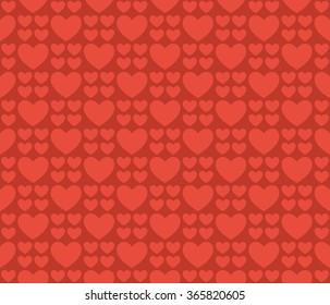 Seamless romantic hearts pattern. Design element for wedding invitation, Valentine's Day cards, wallpapers, web site background, baby shower invitation, birthday card, scrapbooking, fabric print etc.