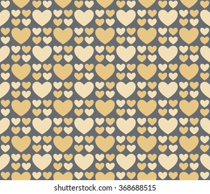 Seamless romantic hearts pattern. Design element for wedding invitation, Valentine's Day cards, wallpapers, web site background, baby shower invitation, birthday card, scrapbooking, fabric print etc.