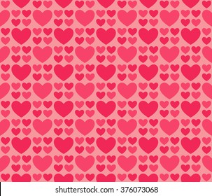 Seamless romantic hearts pattern. Design element for wedding invitation, Valentine's Day cards, wallpapers, web site background, baby shower invitation, birthday card, scrapbooking, fabric print etc.