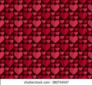 Seamless romantic hearts pattern. Design element for wedding invitation, Valentine's Day cards, wallpapers, web site background, baby shower invitation, birthday card, scrapbooking, fabric print etc.