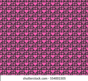 Seamless romantic hearts pattern. Design element for wedding invitation, Valentine's Day cards, wallpapers, web site background, baby shower invitation, birthday card, scrapbooking, fabric print etc.