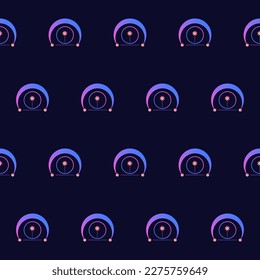 Seamless Romantic Magic Textile Swatch Idea Pattern Background Seamless Fabric Textile Swatch Background with Gradient Magic Symbol Element Icon Template