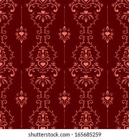 Seamless romantic vintage pattern