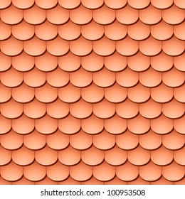 Seamless roof tile - pattern for continuous replicate.