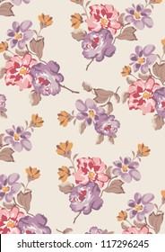 seamless rose background pattern design