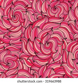 Seamless rose floral pattern.