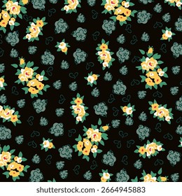 seamless rose floral pattern for design