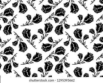 seamless rose flower pattern