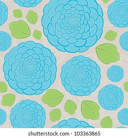 Seamless Rose Hand drawn pattern. Easy to edit!