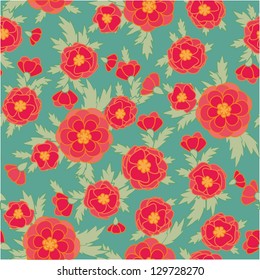 seamless rose pattern