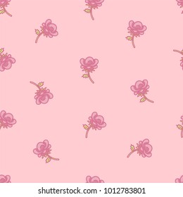 seamless rose pattern about valentines day. 