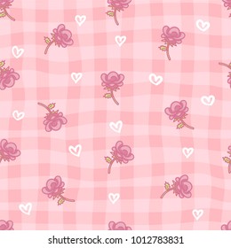 seamless rose pattern about valentines day. 