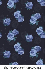 Seamless rose Pattern for girls in Vector