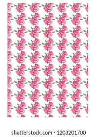 seamless rose pattern. vector illustration.