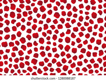 Seamless rose petals vector background