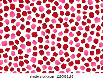 Seamless rose petals vector background