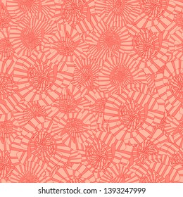 Seamless roses flowers pattern with line stripes.