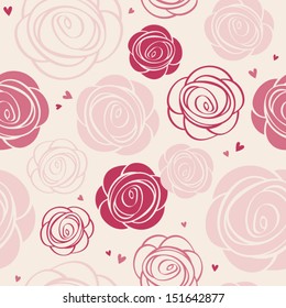 seamless roses pattern