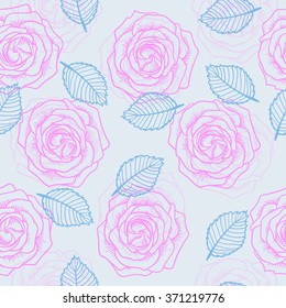 seamless roses pattern