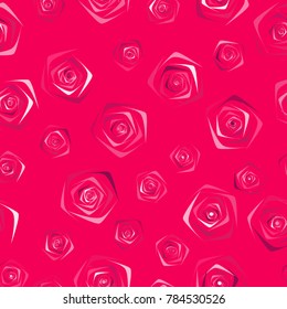 Seamless Roses Pattern. Flowers. Beautiful Background of Roses. Vector illustration. Placer of Flowers. Seamless Roses Pattern for Textile, Tile, Paper, Card. Banner. Abstraction with Flowers.