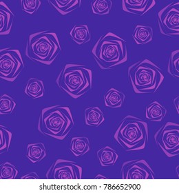 Seamless Roses Pattern. Flowers. Beautiful Background of Roses. Vector illustration in Classic Style. Placer. Seamless Roses Pattern for Textile, Tile, Paper, Card. Banner. Abstraction with Flowers.