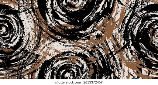 Seamless rough hand-drawn pattern. Abstract design shape for wallpaper, textile, fabric, decoration, or wrapping. Vector illustration