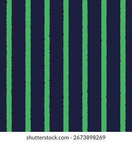Padrão de faixa áspera sem emenda com linhas verdes vívidas sobre a base marinha profunda. Textura listrada impressionante e moderna para projetos digitais, design abstrato e aplicações de impressão.