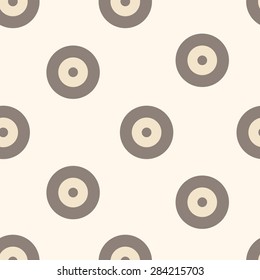 Seamless round abstract elements on a light background