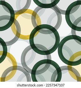 Seamless round bubbles kids pattern in vector.