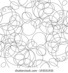 Seamless round bubbles pattern