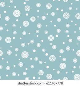Seamless round ornament pattern. Vector repeating texture. Perfect for printing on paper or fabric.