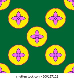 seamless round pattern