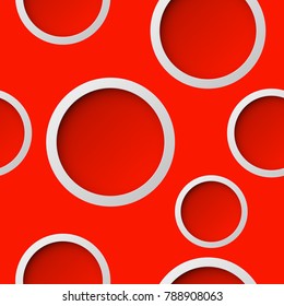 Seamless round pattern. Circle textured background from asia & east. Interlocking round shapes. Interweaving hexagonal form. Interlacement grid. Endless network. Infinite tracery template circle