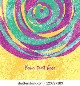 Seamless round vector colorful background