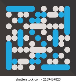 Seamless Rounded Black And White Lines Abstract Background Dot Blue Circle Pattern Ellipse Texture