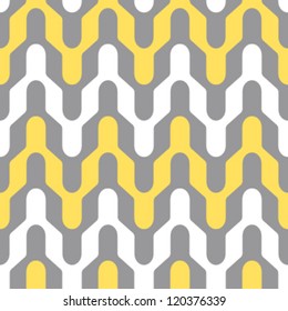 Seamless rounded chevron type retro geometric background pattern